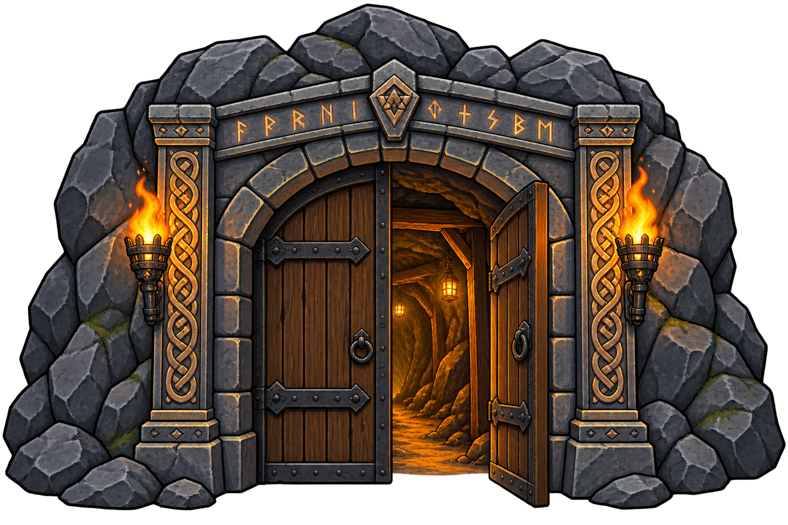The entrance to Thrynd